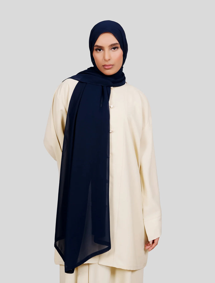 Plain Hijab - Midnight Navy