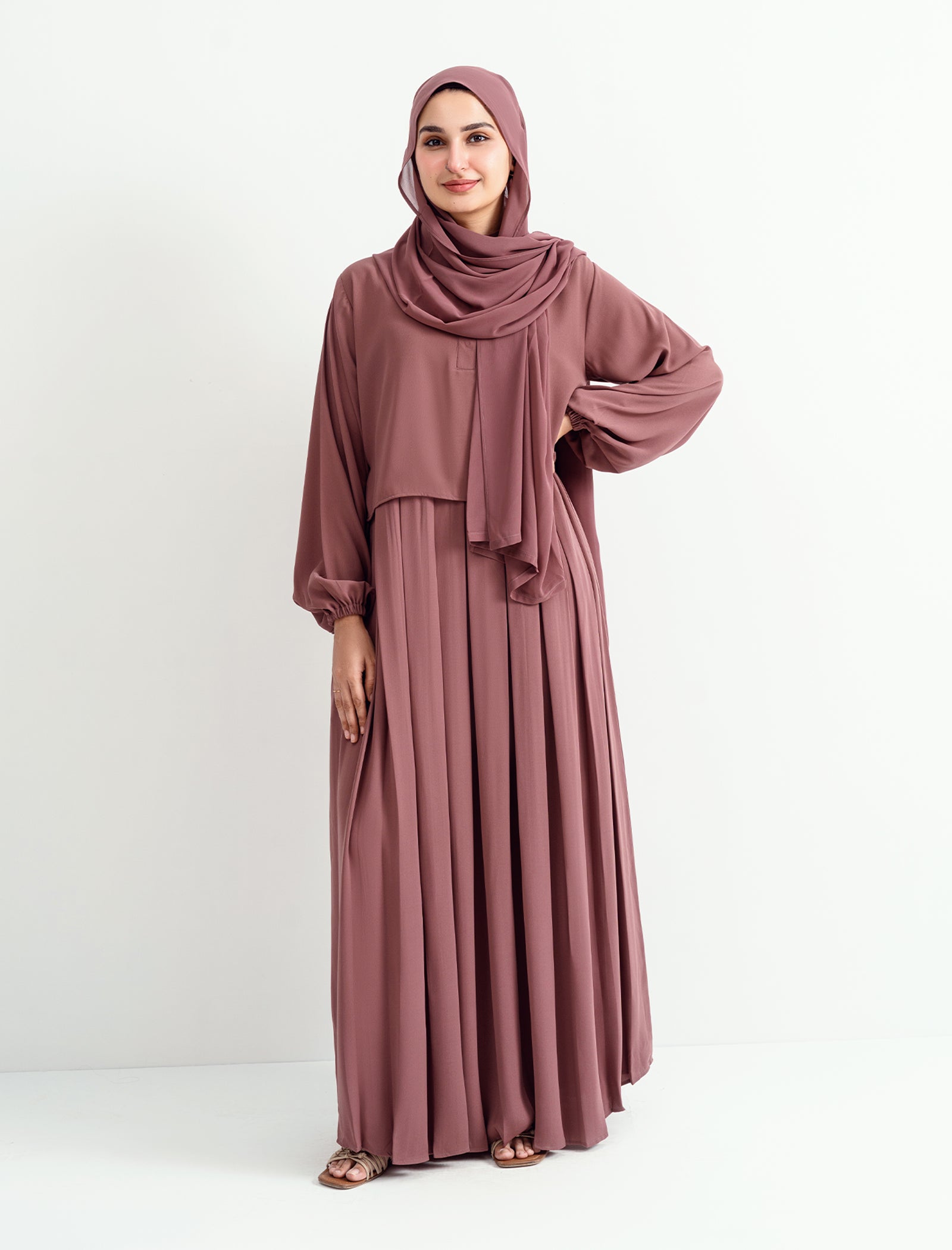 Luna Maxi Abaya - Mauve