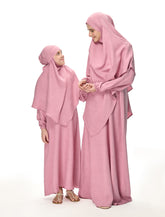 KHIMAR ABAYA SET PINK (MOMMY)
