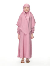 KHIMAR ABAYA SET PINK (KIDS)