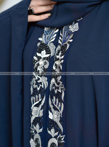 Blue Butterfly Abaya – Zarakashi