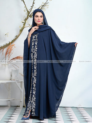 Blue Butterfly Abaya – Zarakashi