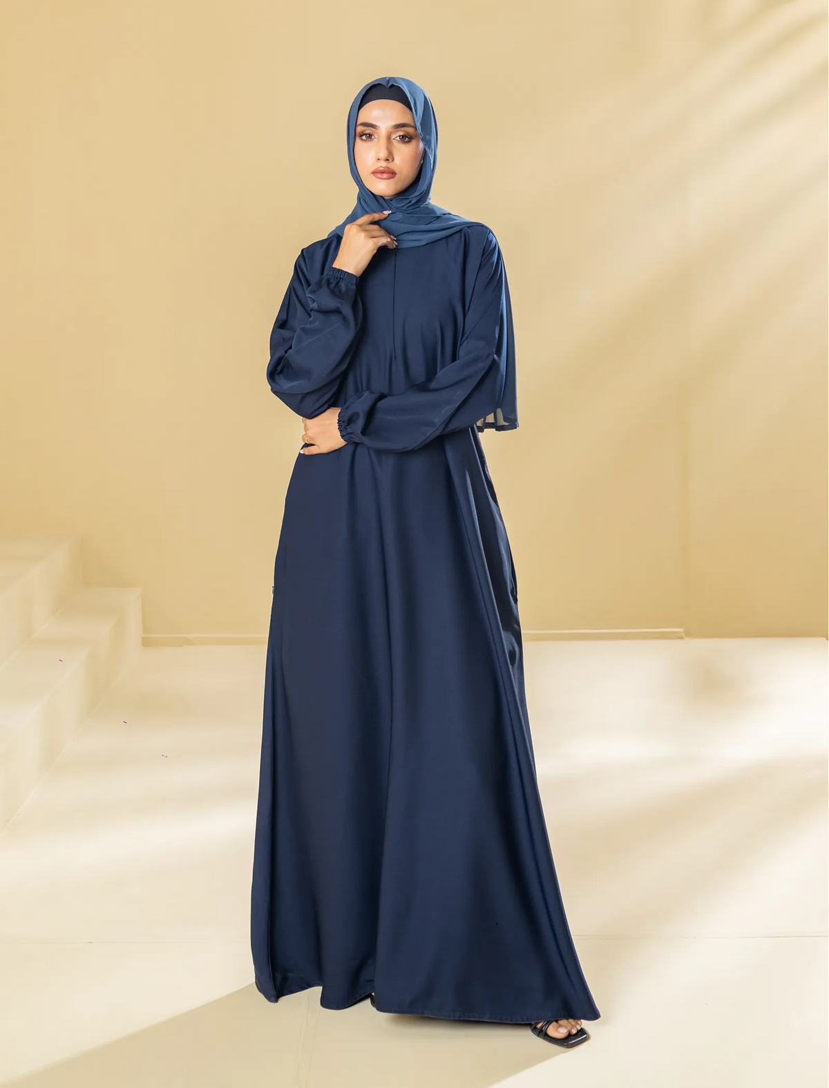Sapphire  Abaya - Navy Blue