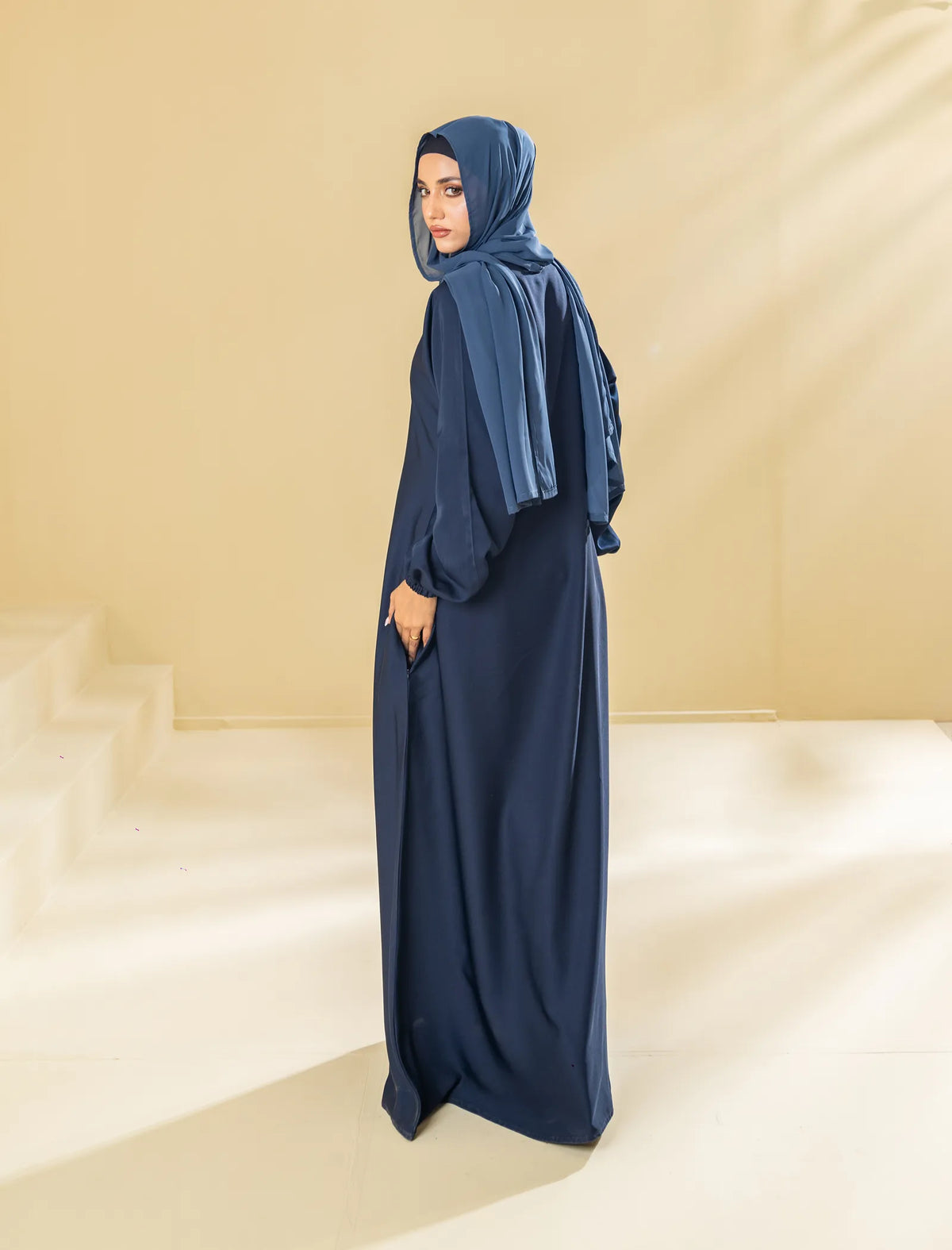 Sapphire  Abaya - Navy Blue