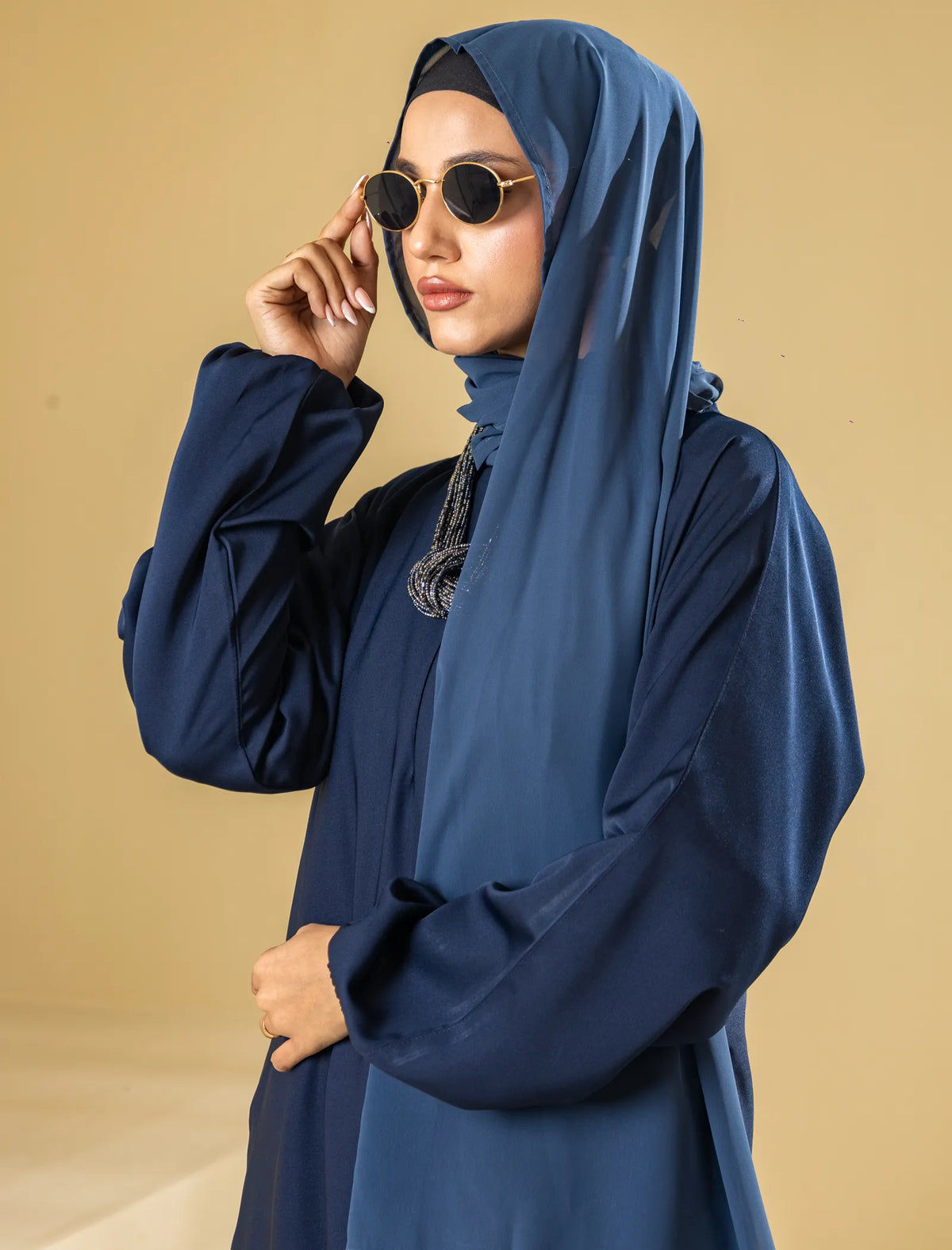 Sapphire  Abaya - Navy Blue