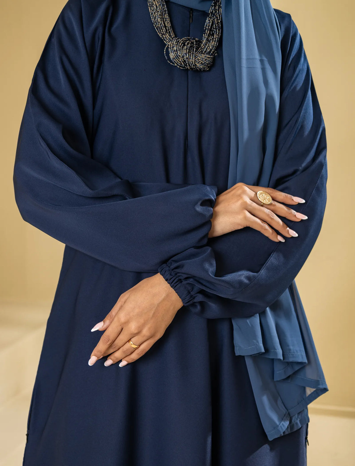 Sapphire  Abaya - Navy Blue