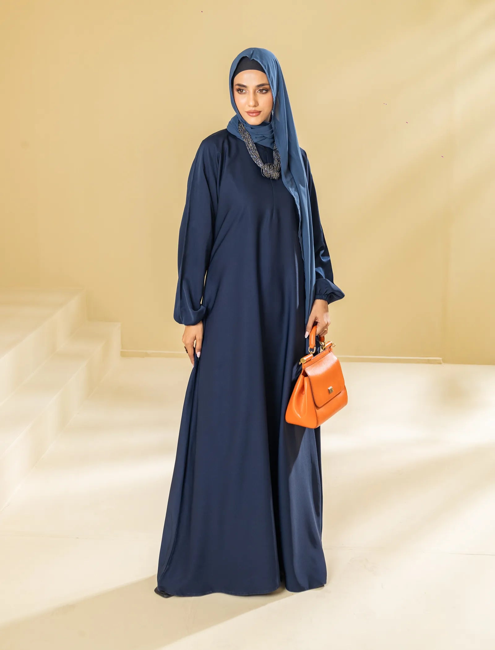 Sapphire  Abaya - Navy Blue