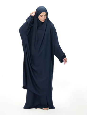 JILBAB SET  NAVY BLUE