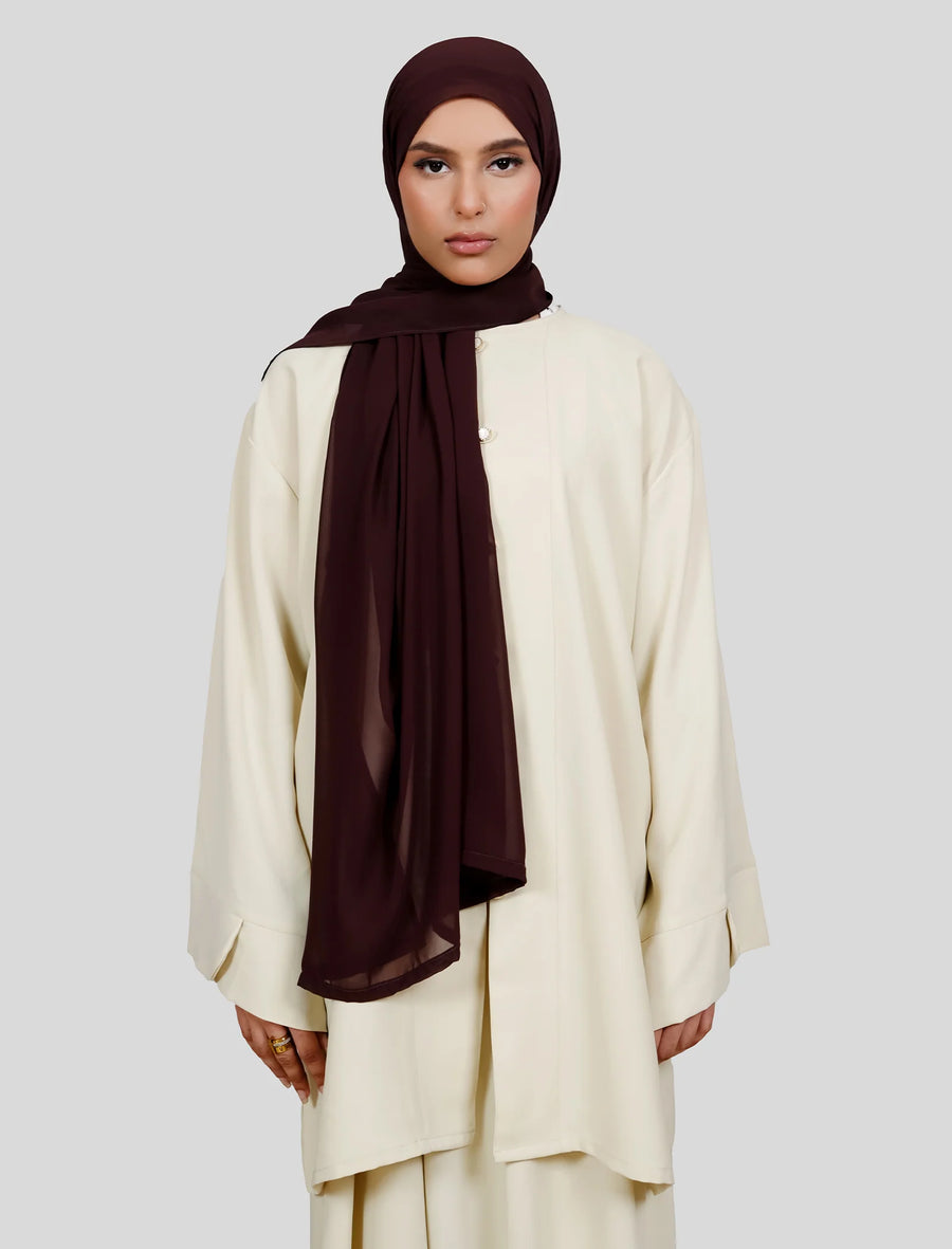 Plain Hijab - Espresso