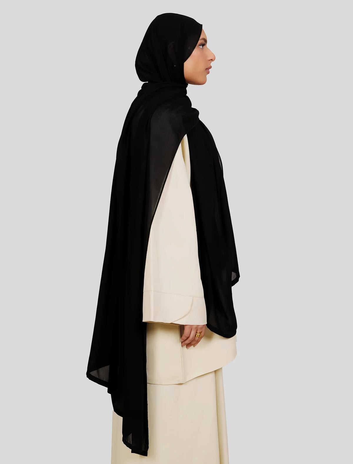 Plain Hijab - Siyah