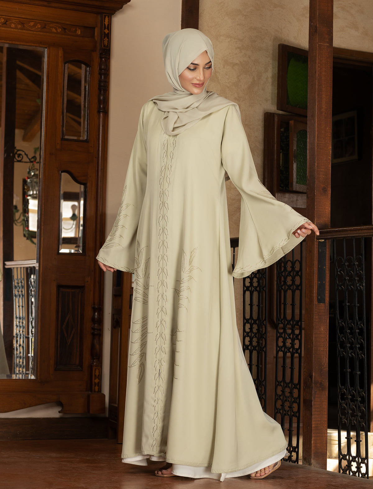 Original Rhinestone Afra Abaya