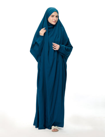 NAMAZ CHADAR  TEAL BLUE
