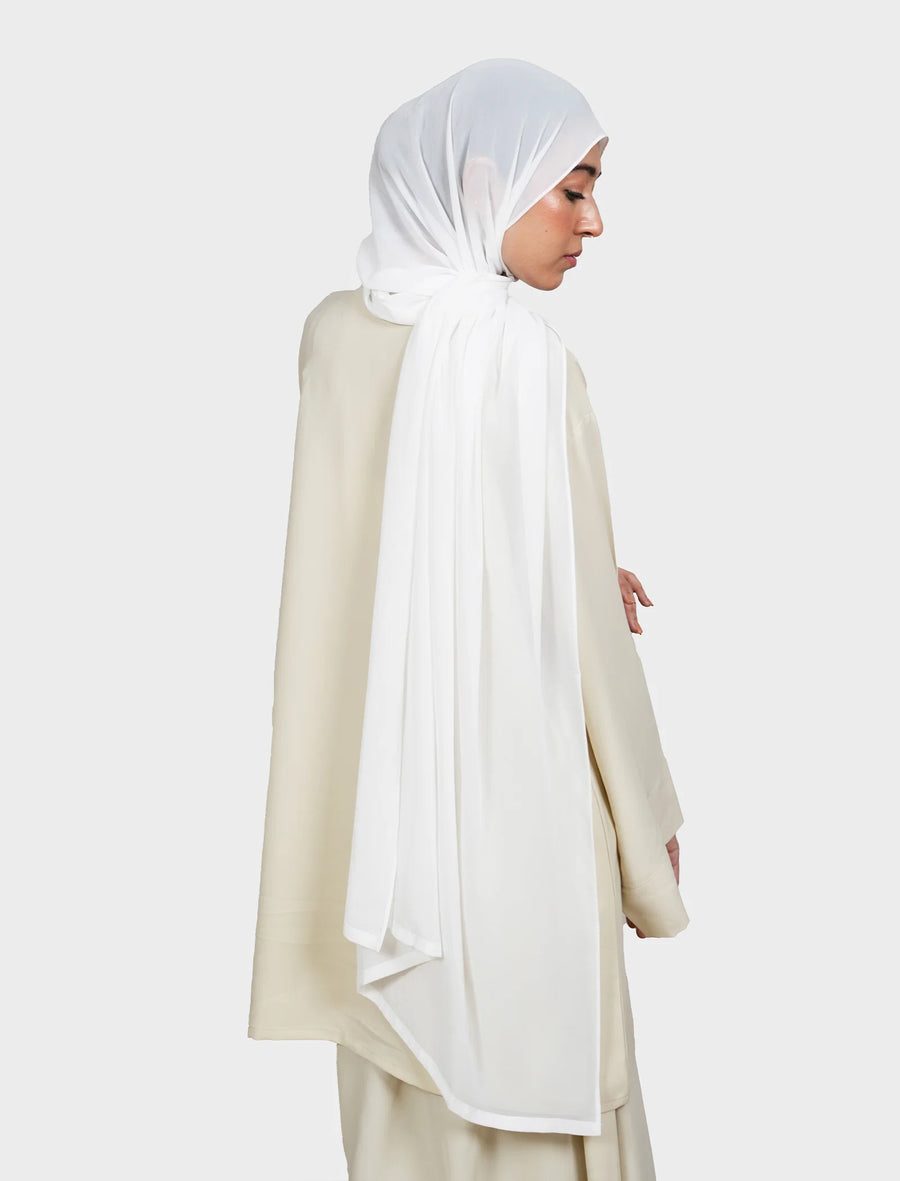 Plain Hijab - Snow
