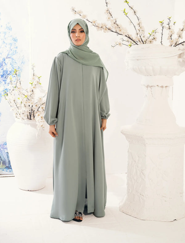 Raihan Abaya Set Sage