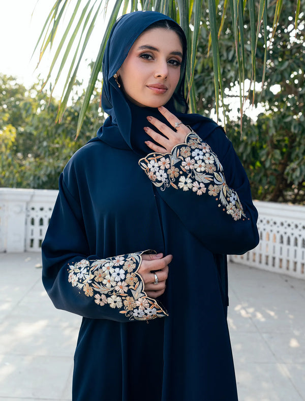 Zayli Abaya Set Navy Blue