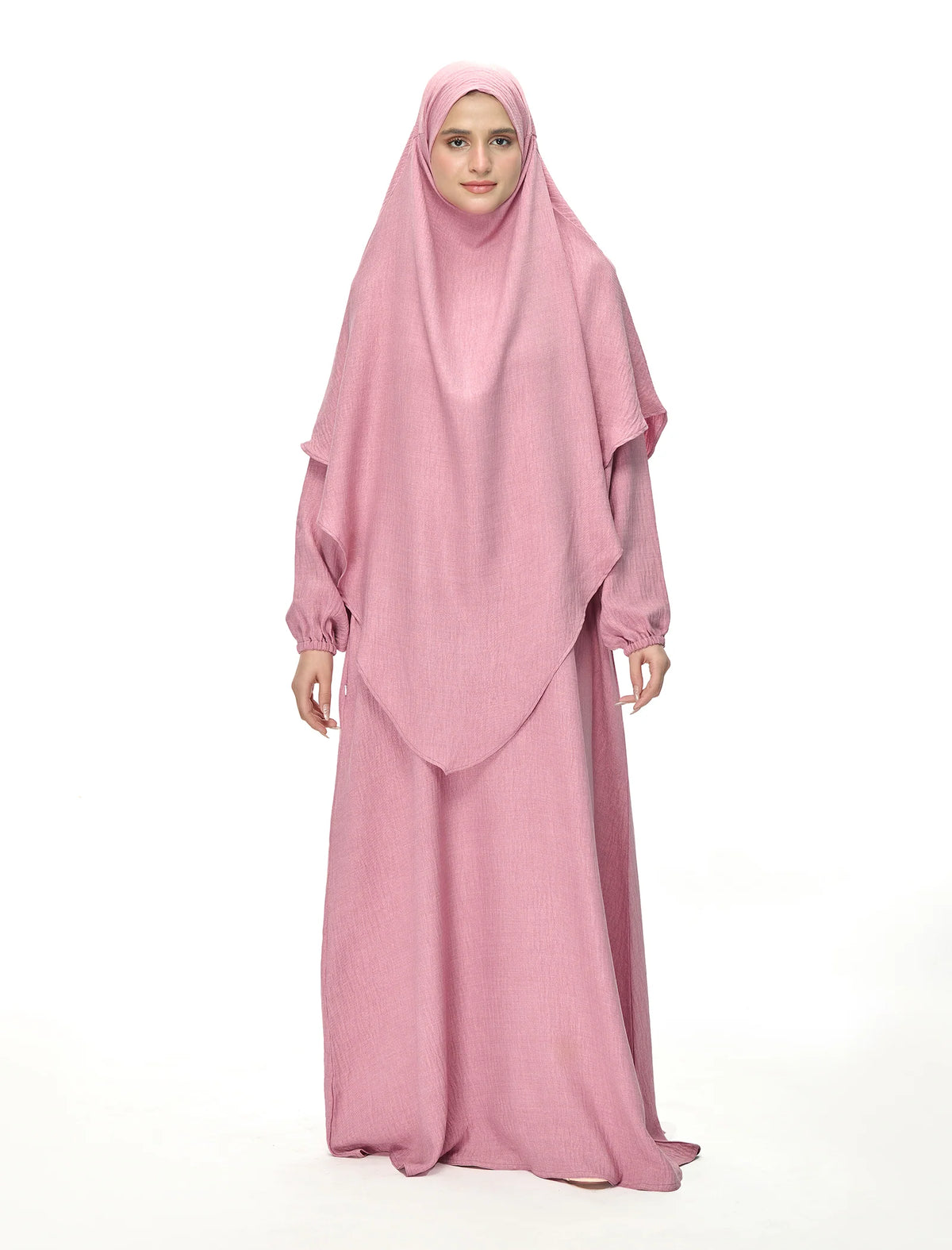 KHIMAR ABAYA SET - PINK (MOMMY)