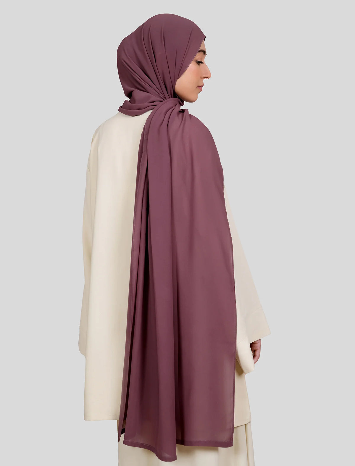 Plain Hijab - Mulberry