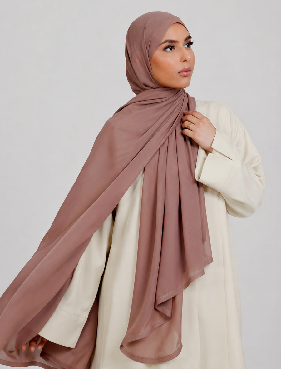 Plain Hijab – Rosewood