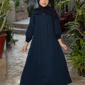 Kids Ruman Abaya - Navy Blue