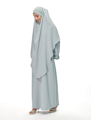 KHIMAR ABAYA SET - PISTACHIO