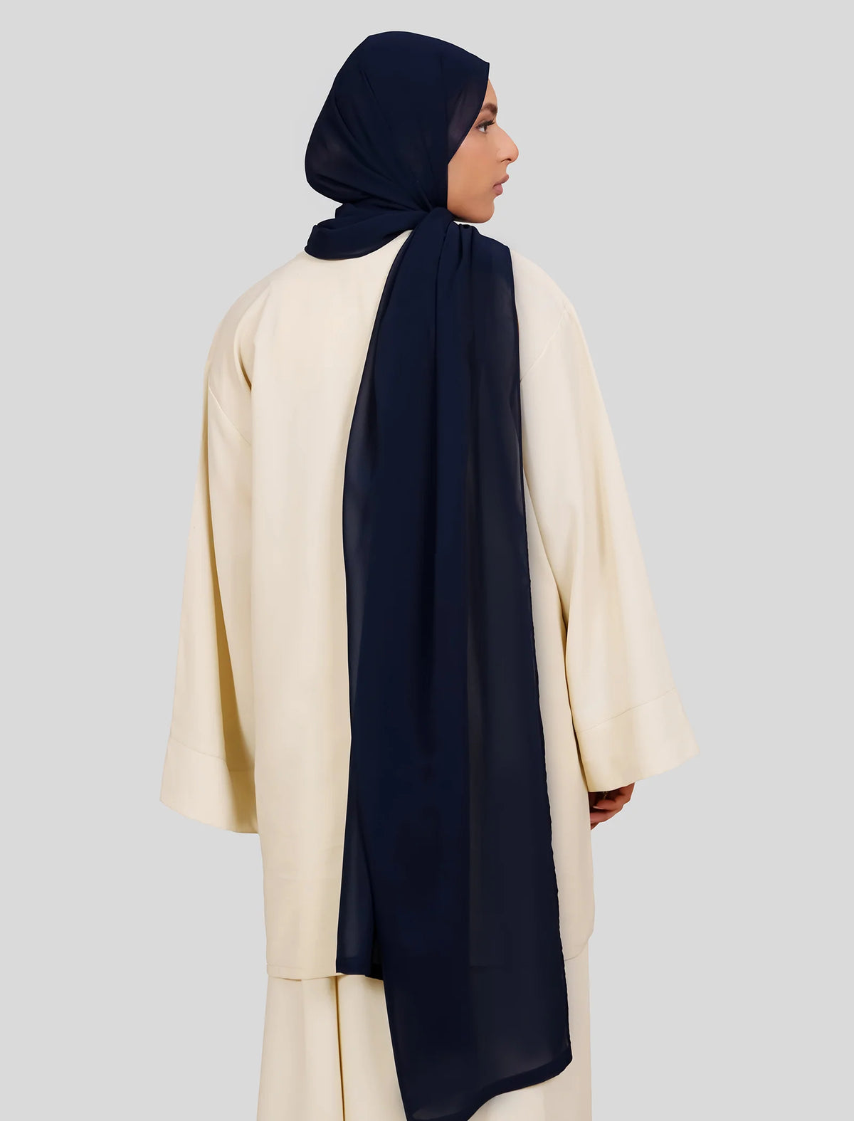 Plain Hijab - Navy Blue