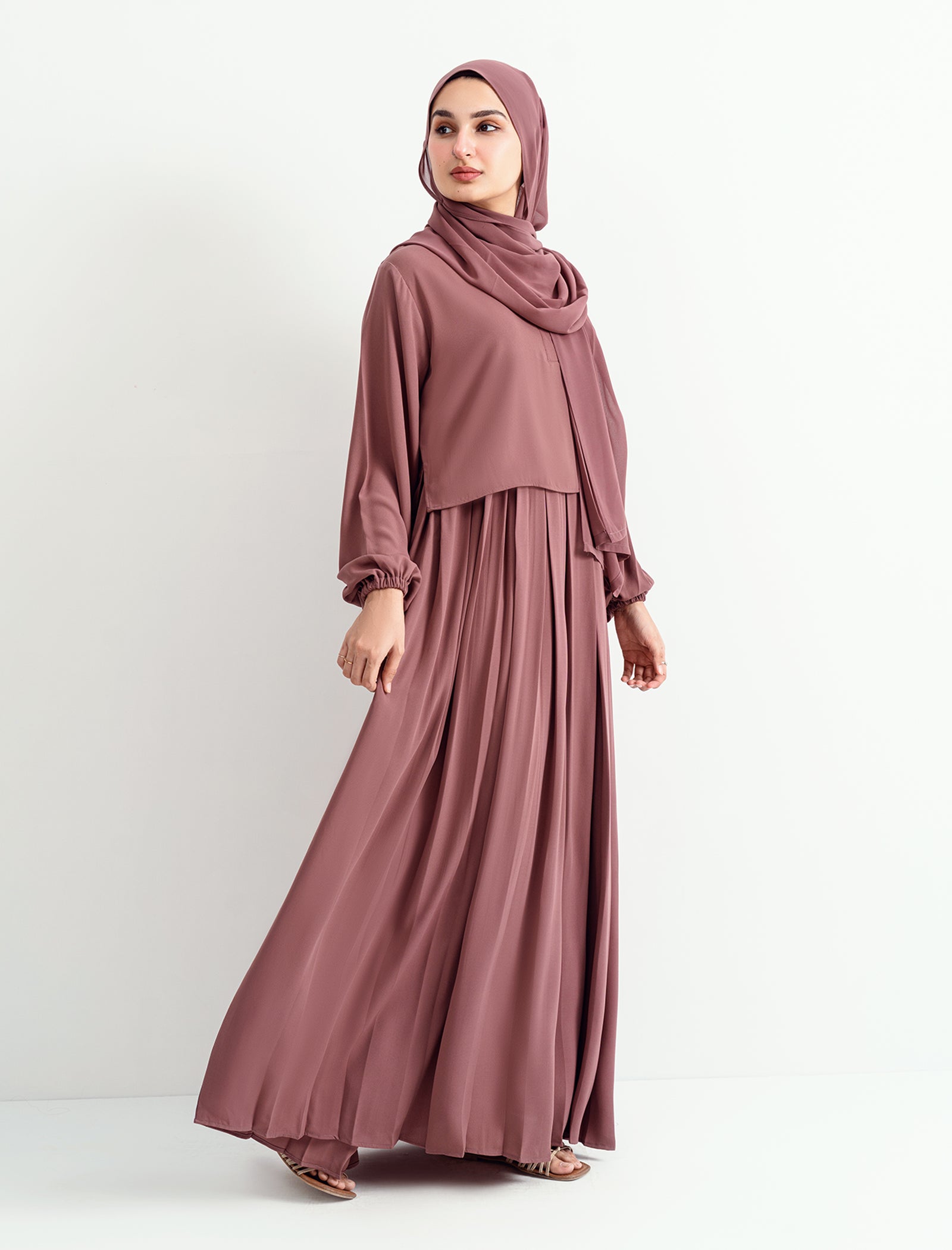 Luna Maxi Abaya - Mauve