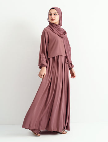 Luna Maxi Abaya - Mauve