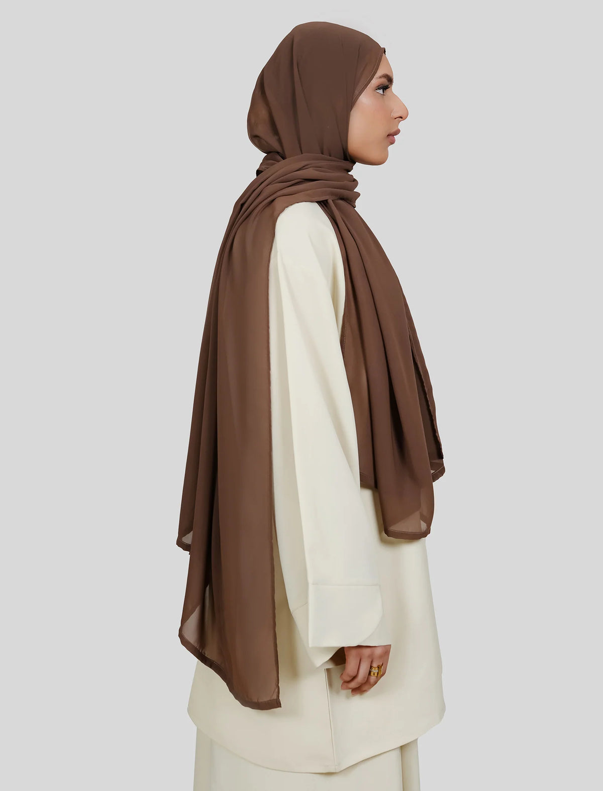 Plain Hijab - Cocoa