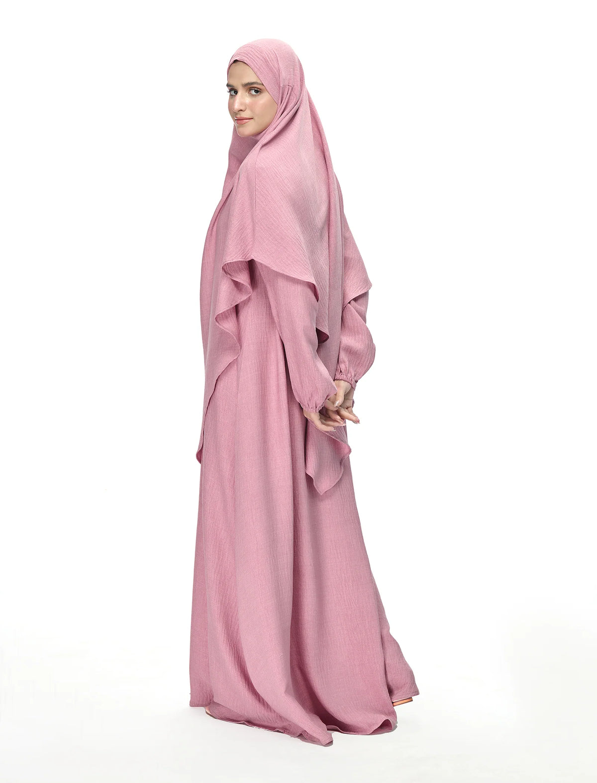 KHIMAR ABAYA SET - PINK (MOMMY)