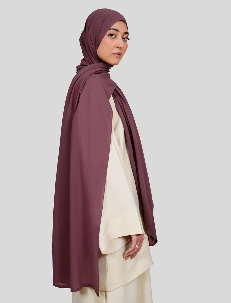 Plain Hijab - Mulberry