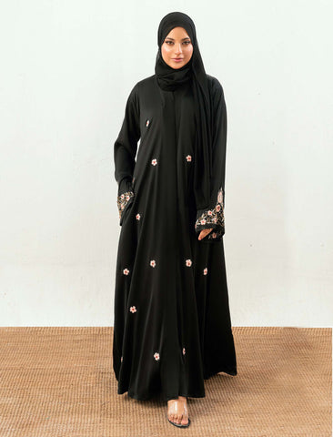 HANEEN ABAYA- BLACK