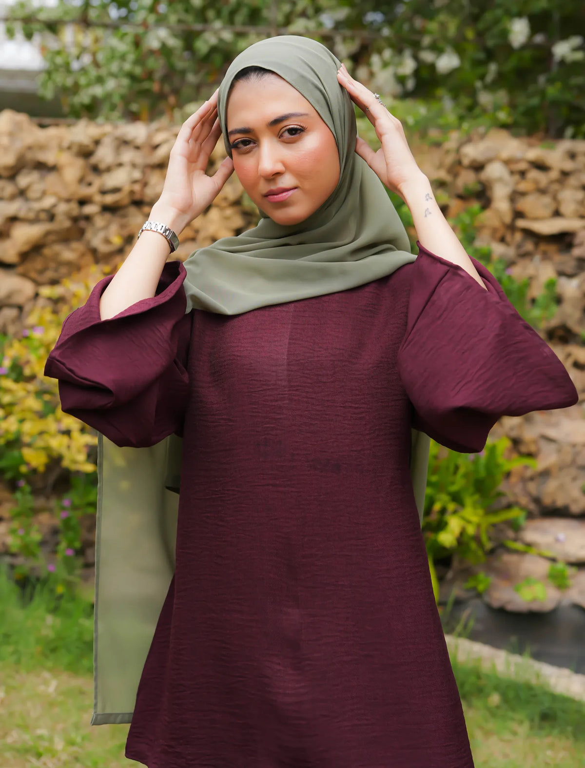 Co-ord Set Deep Wine