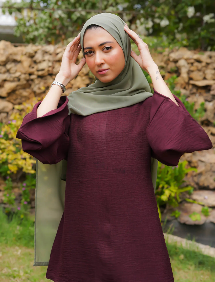 Co-ord Set Deep Wine