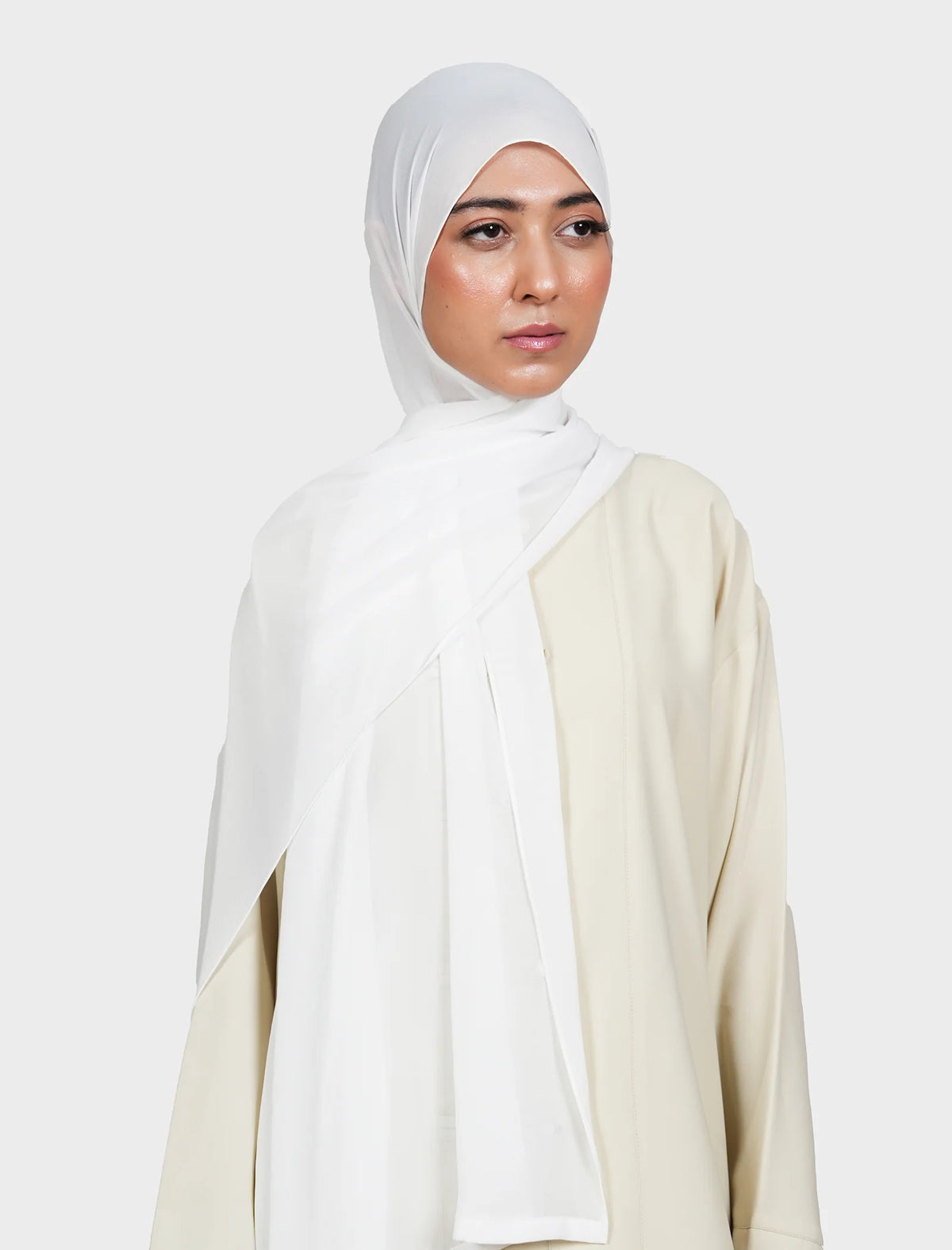 Plain Hijab - Snow