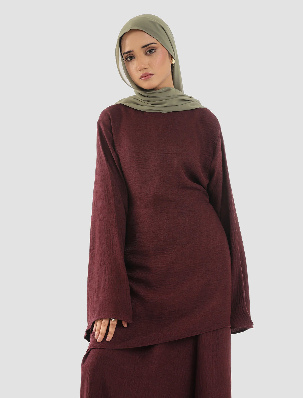 Co-ord Set Deep Wine