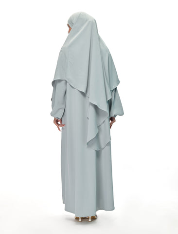 KHIMAR ABAYA SET - PISTACHIO