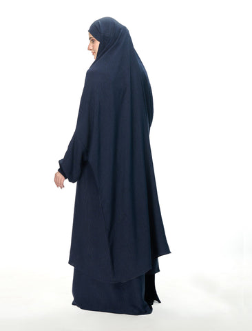 JILBAB SET  NAVY BLUE