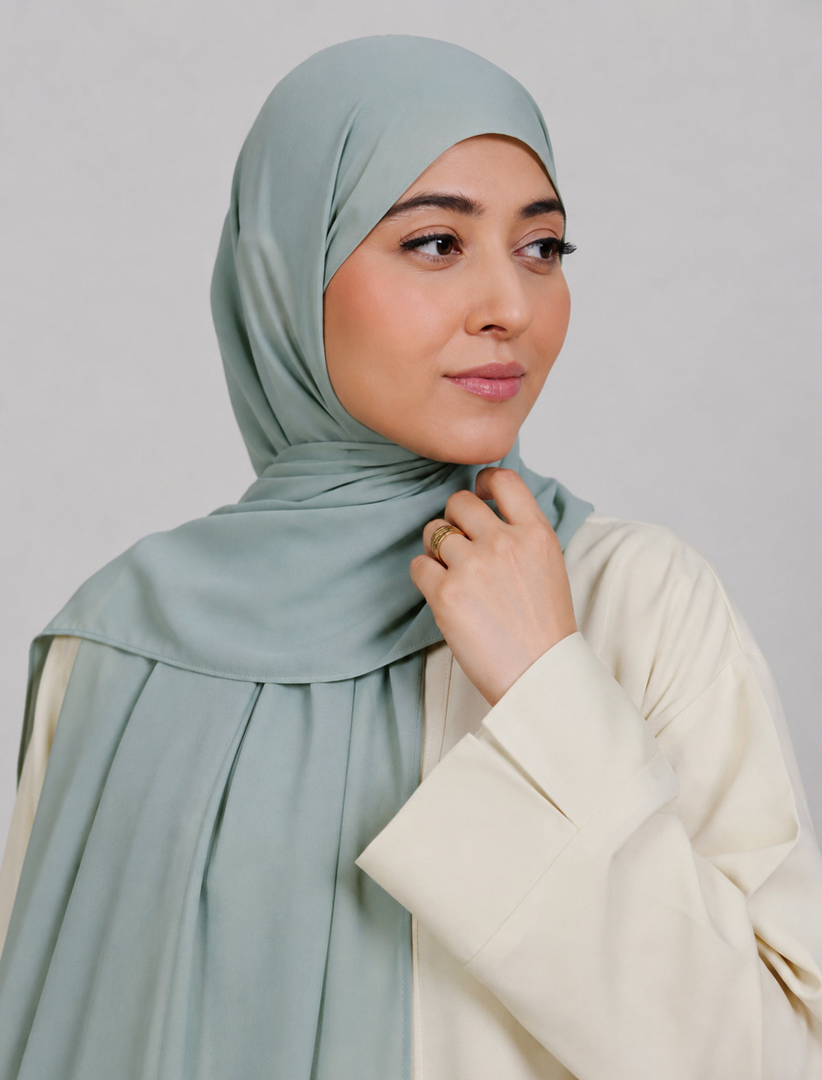 Plain Hijab - Sage Mist