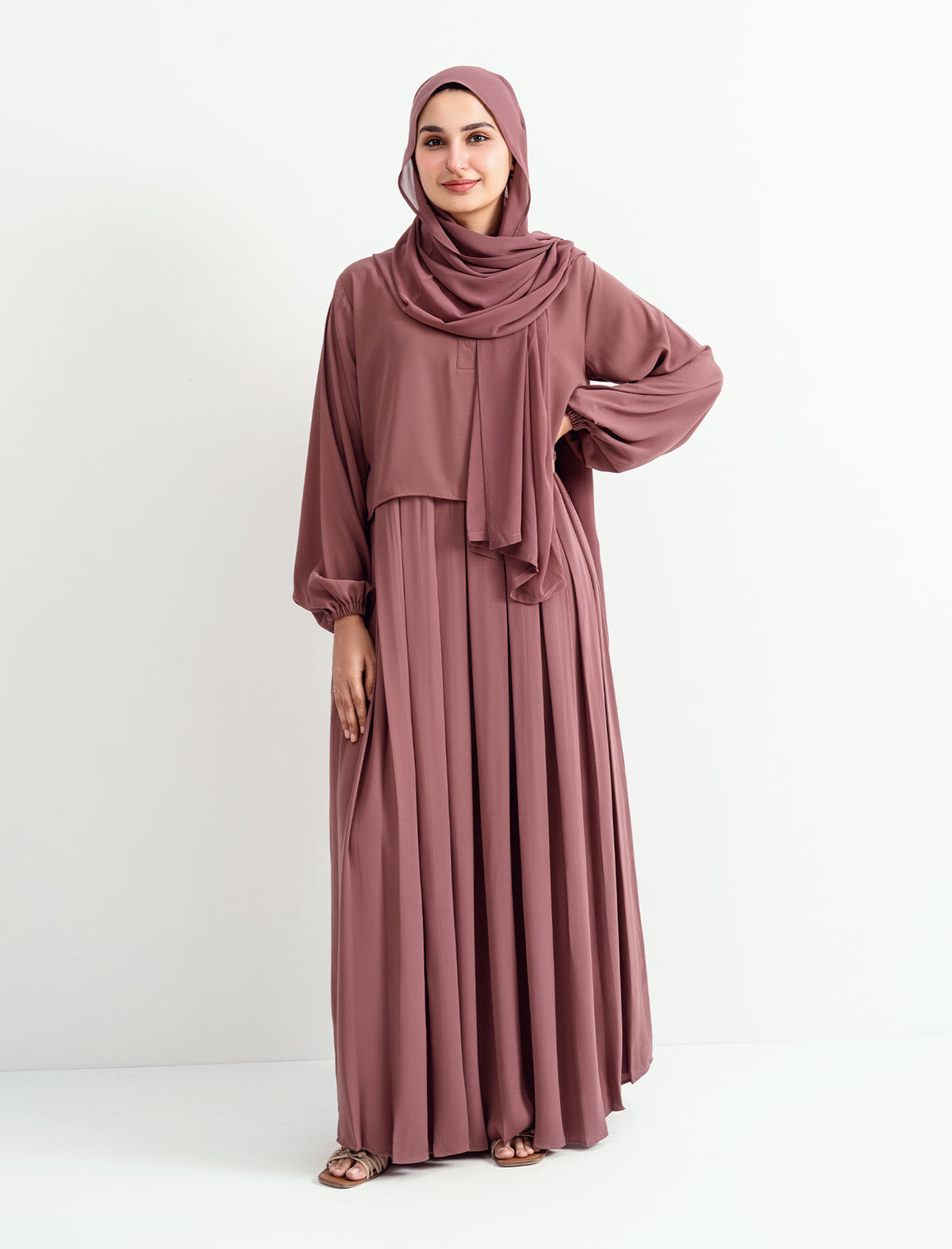 Luna Maxi Abaya - Mauve