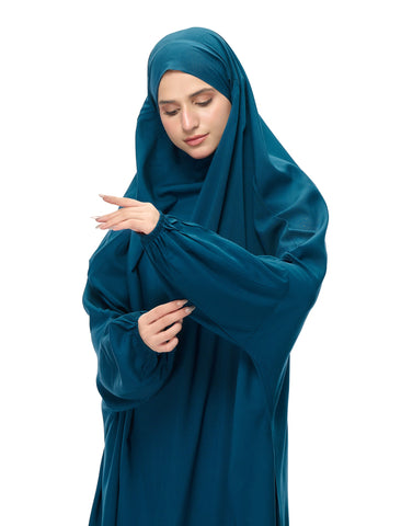 NAMAZ CHADAR  TEAL BLUE