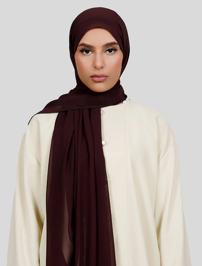 Plain Hijab - Espresso