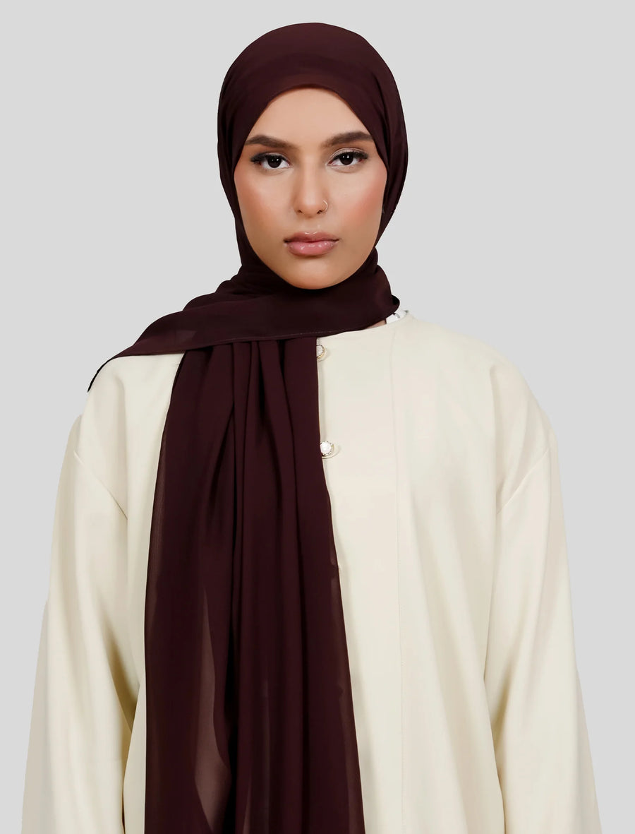 Plain Hijab - Espresso