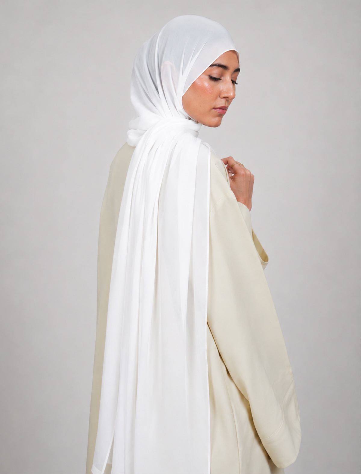 Plain Hijab - Snow