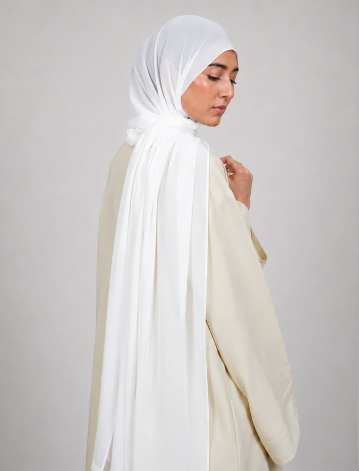 Plain Hijab - Snow