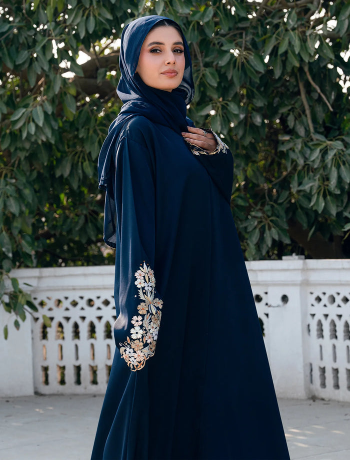 Zayli Abaya Set Navy Blue