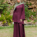 Modest Co-ord Set- Deep Wine