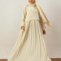 Luna Maxi Abaya -  Ivory Cream