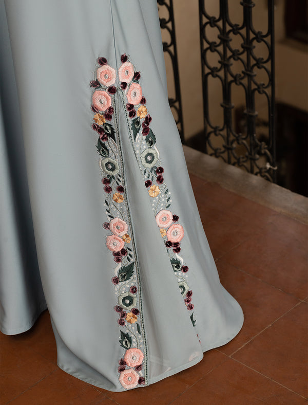 Bahira Abaya Set - Ice Blue