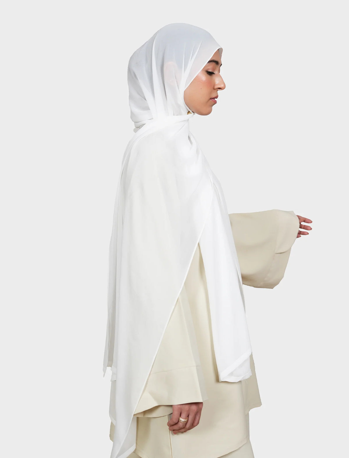 Plain Hijab - Snow