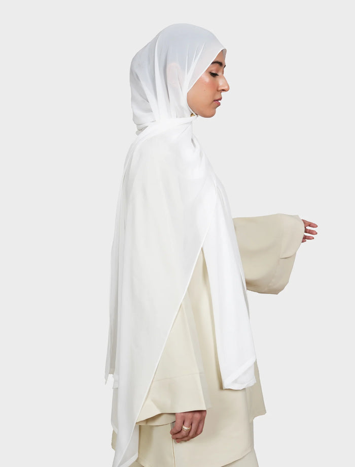 Plain Hijab - Snow